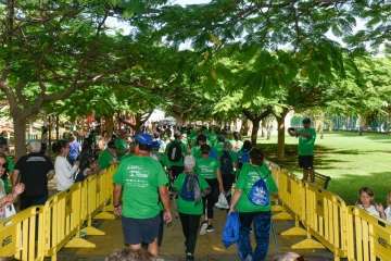  Unos 160 mayores de Telde dan un ejemplo de motivación en II carrera Pasos por la vida (Foto TA)